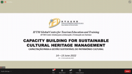Online webinar on “Capacity Building for Sustainable Cultural Heritage Management”