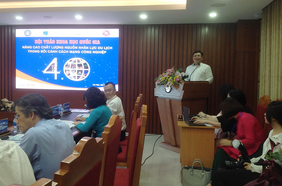 TS. Nguyễn Anh Tuấn, Viện trưởng Viện NCPT Du lịch phát biểu tại Hội thảo