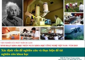 Xac dinh van de nghien cuu va thuc hien de tai NCKH